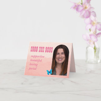 Tarjeta Foto del Personalizado del Día de la Madre y palab