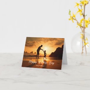 Tarjeta Foto del Personalizado del Día del Padre Feliz