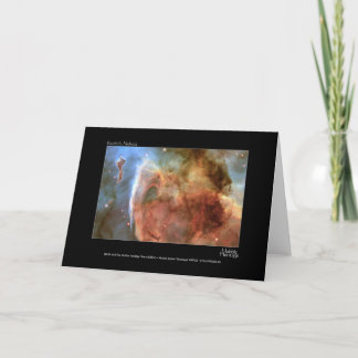 Tarjeta Foto del telescopio de Hubble de la nebulosa del