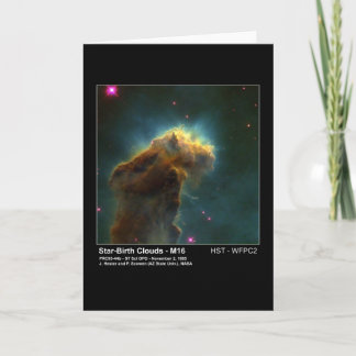Tarjeta Foto del telescopio Hubble de Star Birth Cloud M16