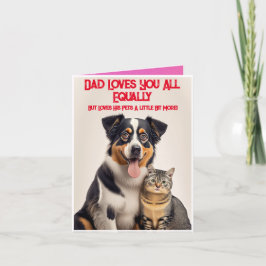 Tarjeta Foto Divertida y Linda Personalizada de Mascota pa