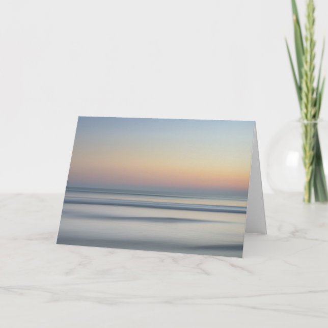 Tarjeta Foto en blanco de Ocean Sunrise (Anverso)