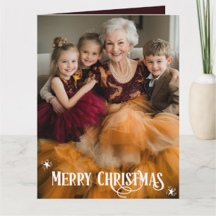 Tarjeta Foto familiar Feliz Navidad