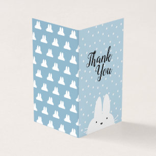 Tarjeta Foto gracias azul de cumpleaños de invierno