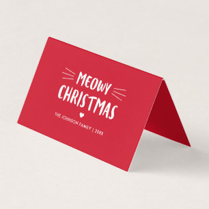 Tarjeta Foto linda del día de fiesta del gato del navidad