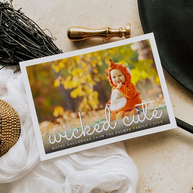 Tarjeta Foto malvada de Halloween (Subido por el creador)