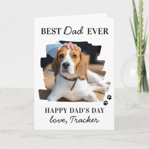 Tarjeta Foto Mascota personalizada del padre del mejor per