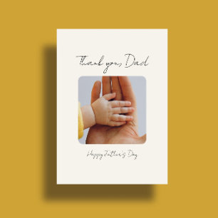 Tarjeta Foto Mínima Feliz Día del Padre