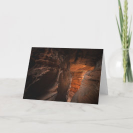 Tarjeta Foto natural de la cueva de arena