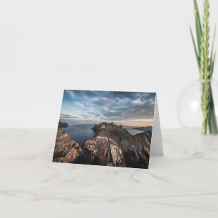 Tarjeta Foto paisajista de la Costa de Noruega