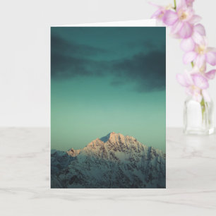Tarjeta Foto paisajista de las montañas de Noruega