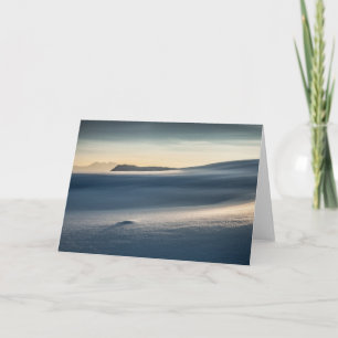 Tarjeta Foto paisajística de la nieve en Noruega