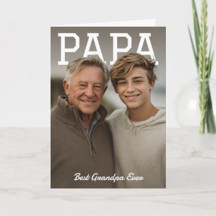 Tarjeta Foto Papa Pop Abuelo Mejor del Mundo Foto