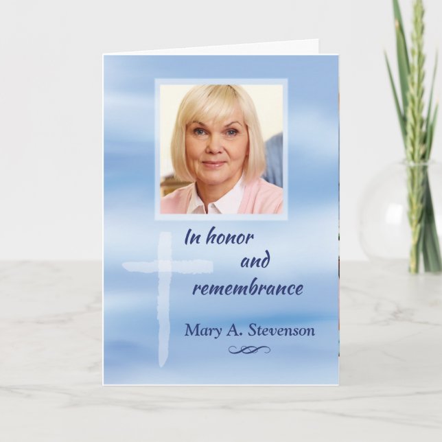 Tarjeta Foto Personalizable de simpatía religiosa con Bl (Anverso)