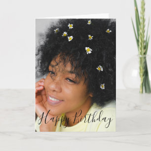 Tarjeta Foto personalizada Cumpleaños feliz personalizado