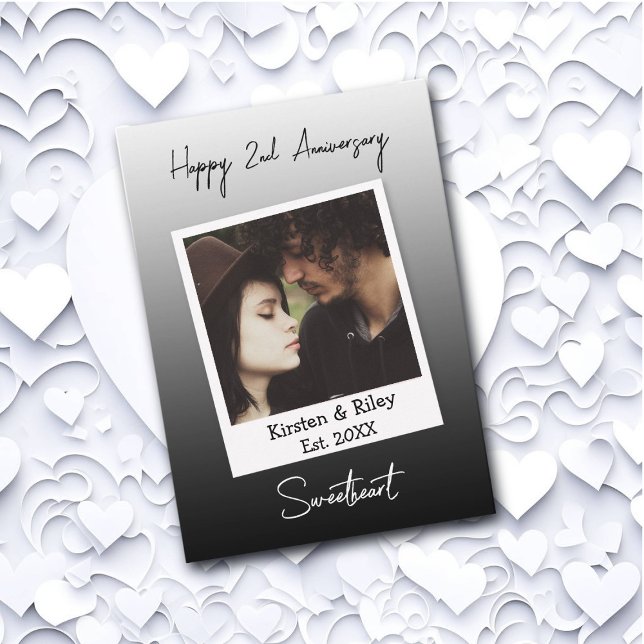 Tarjeta Foto personalizada de aniversario feliz (Subido por el creador)