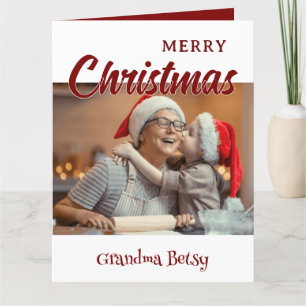 Tarjeta Foto personalizada de la familia de las abuelas na