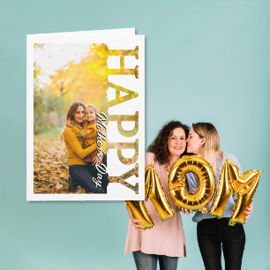 Tarjeta Foto personalizada de mamá Feliz día de las madres