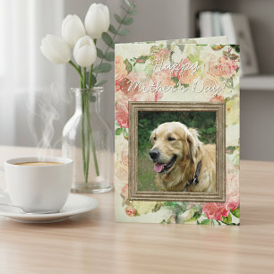 Tarjeta Foto personalizada de perro para mamá o papá
