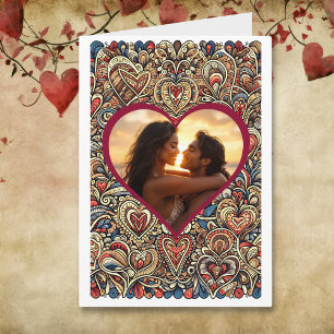 Tarjeta Foto personalizada de Steampunk Happy Aniversario