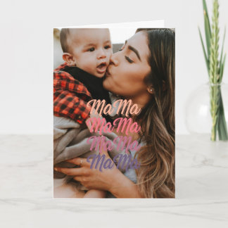 Tarjeta Foto personalizada del Día de la Madre