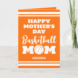 Tarjeta Foto personalizada del Día de la Madre en Basketba