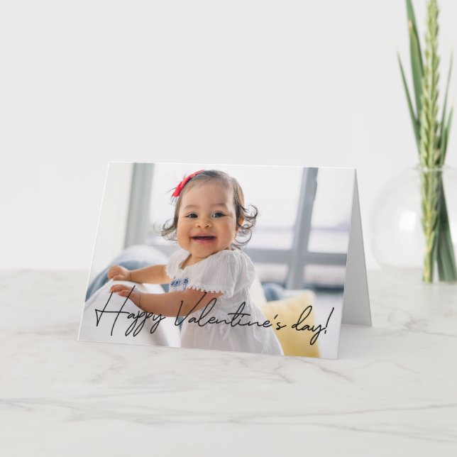 Tarjeta Foto personalizada del Día de San Valentín (Anverso)
