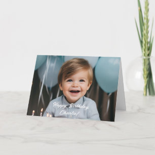 Tarjeta Foto personalizada familia hijo hija personalizada