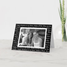 Foto personalizada Feliz cumpleaños a mi hermana