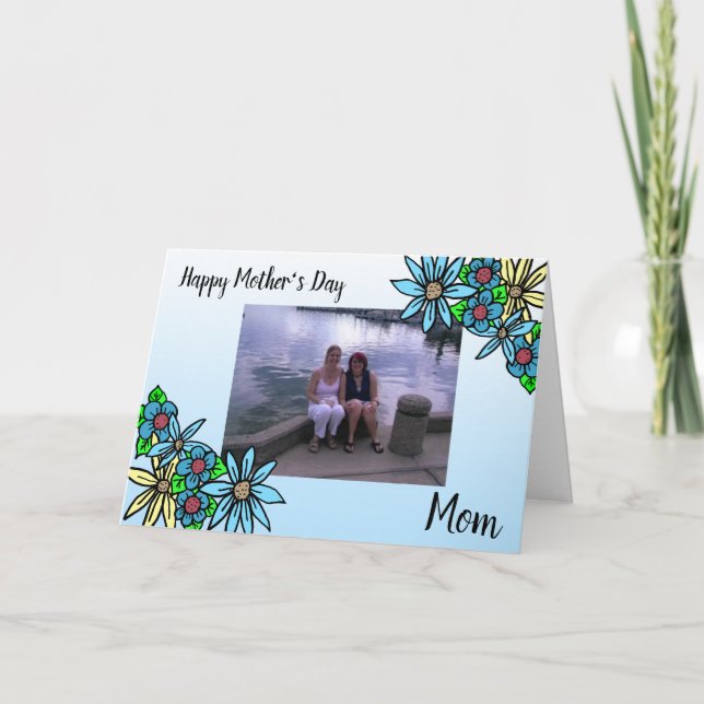 Tarjeta Foto personalizada Feliz Día de la Madre (Anverso)