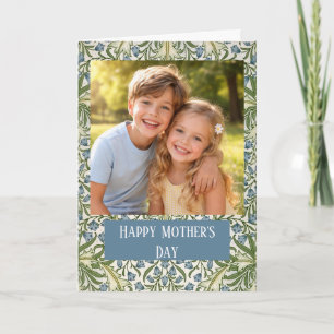 Tarjeta Foto personalizada Feliz Día de la Madre floral