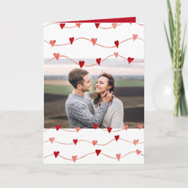 Tarjeta Foto Personalizada Feliz Día de San Valentín Coraz