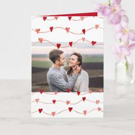 Tarjeta Foto Personalizada Feliz Día de San Valentín Coraz