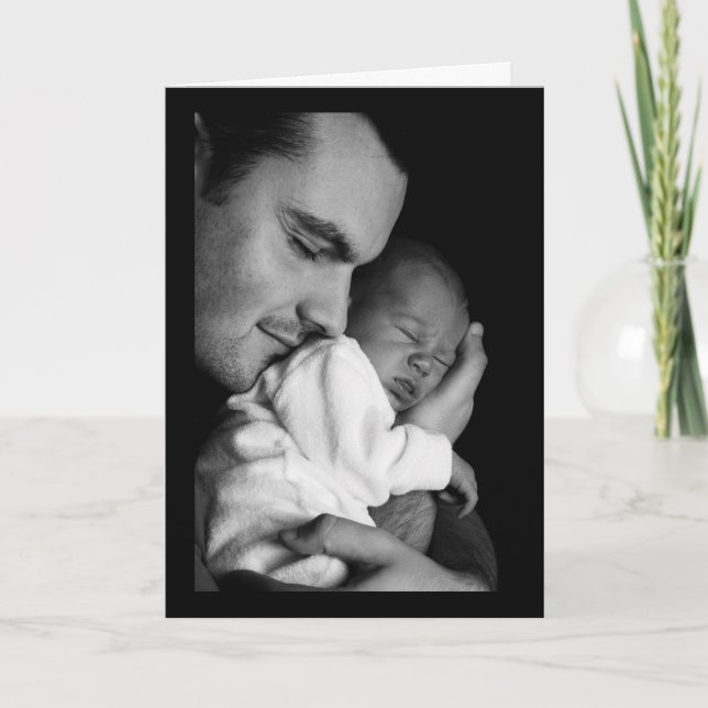 Tarjeta Foto personalizada Feliz Día del Padre (Anverso)