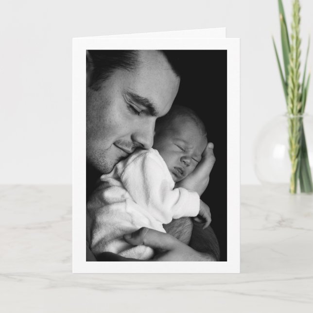 Tarjeta Foto personalizada Feliz Día del Padre (Anverso)