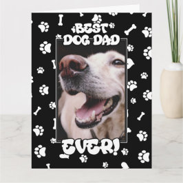 Tarjeta Foto Personalizada Mejor Papá Perro de Todos Día d