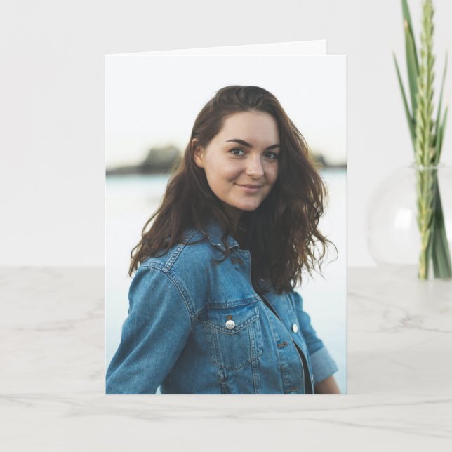 Tarjeta Foto personalizada personalizada (Anverso)