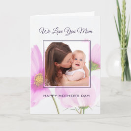 Tarjeta Foto personalizada que te queremos el día de la ma