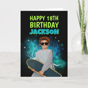 Tarjeta Foto personalizada regalo de rap de cumpleaños ret