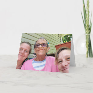 Tarjeta Foto Personalizada Solo Diciendo Hola