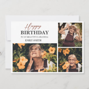Tarjeta Foto personalizada y sencilla de diversión de la a