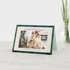 Tarjeta Foto: Personalizado de Navidades Rústicos Tartán