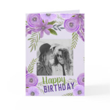 Foto personalizado "Feliz cumpleaños" Violet Laven