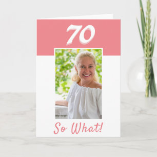 Tarjeta Foto positiva de cumpleaños número 70 Cumpleaños