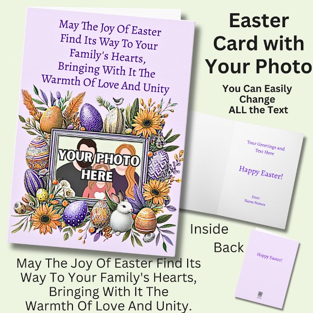 Tarjeta Foto, Que La Alegría De Pascua Encuentre Su Camino (Subido por el creador)