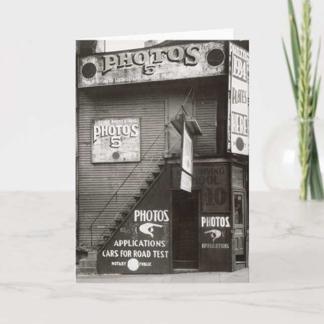 Tarjeta Foto Studio, 1934 (Anverso)