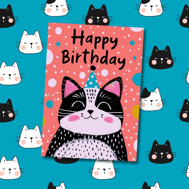 Tarjeta Foto y nombre del personalizado | Ilustracion de g (Birthday Card with Kids Art)
