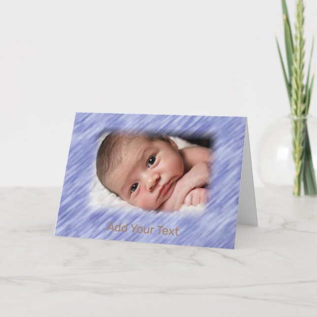Tarjeta Foto y texto personalizables (Anverso)