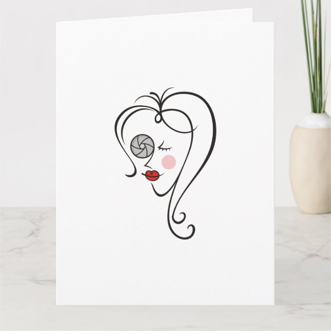 Tarjeta Fotógrafa femenina (Anverso)