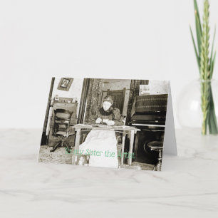 TARJETA FOTOGRAFÍA ARTISTA DE LOS AÑOS 1890 ARTISAN DRAWIN